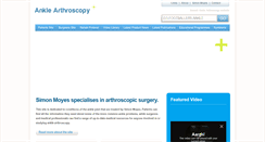 Desktop Screenshot of ankle-arthroscopy.co.uk