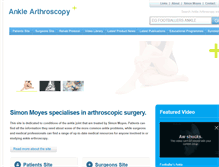 Tablet Screenshot of ankle-arthroscopy.co.uk
